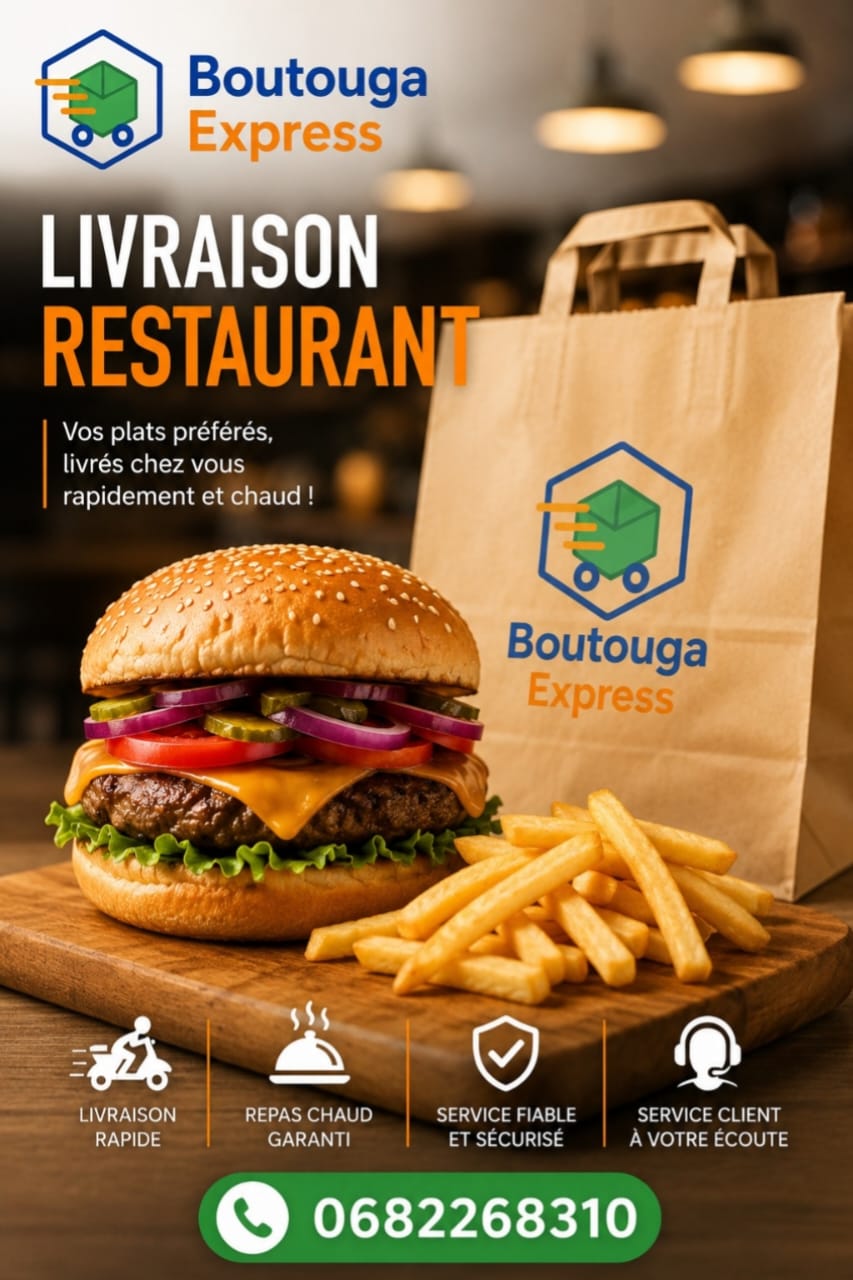 Livraison de repas de restaurant à Agadir - Boutouga Express